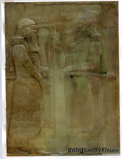 Sargon II with Staff in Hand