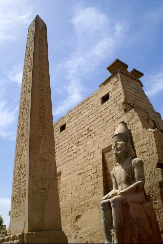 Rameses II Obelisk at Luxor Temple, Thebes Egypt