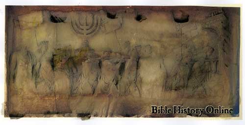 Arch of Titus Menorah Relief - 1