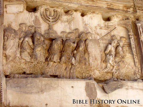Arch of Titus - Temple Menorah and Table Relief