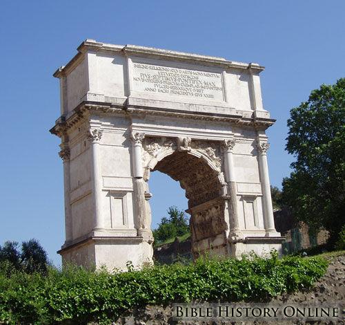Photo of the Arch of Titus in Rome