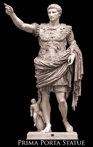 Augustus of prima Porta Statue at the Vatican Museum