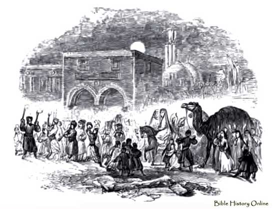 Illustration of a Marriage Procession