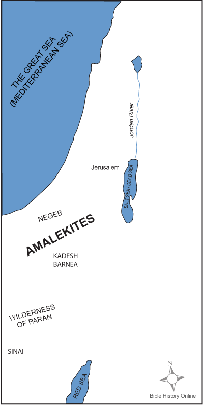 Map of the Territory of the Ancient Amalekites