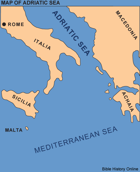 Map of the Sea of Adrias