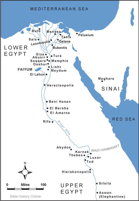 Map of Ancient Egypt 