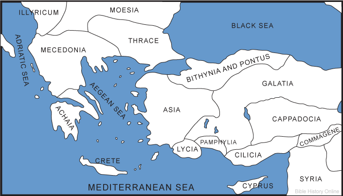 Map of Asia Minor