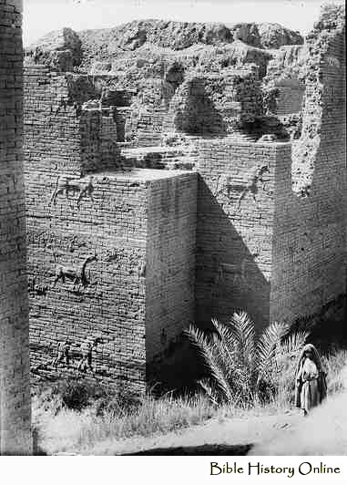 Photograph of the Ishtar Gate Remains