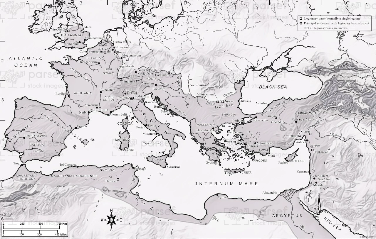 Roman Empire in A.D. 69... hero image