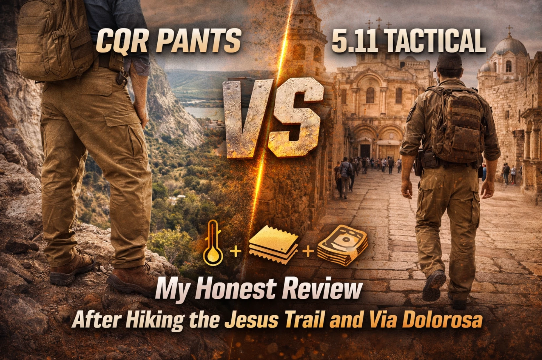 CQR Pants vs 5.11 Tactical: My Honest Review After Hiking the Jesus Trail and Via Dolorosa