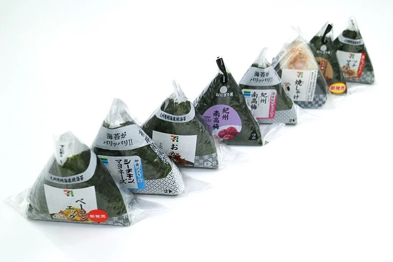 Onigiri film wrappers with easy peel