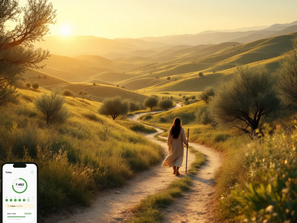Walk in Faith and Health: Discover Qozgal, the Free Step Challenge App Inspired ... hero image