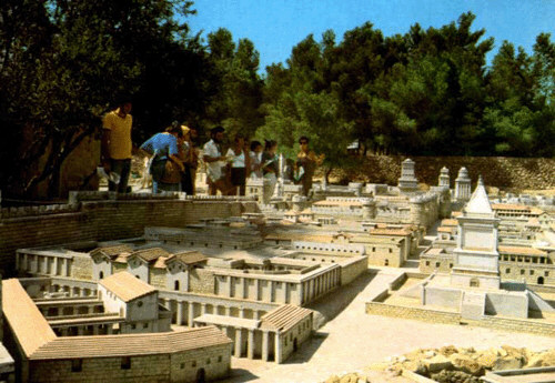 Photo of The Upper City in the Second Temple Model.