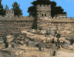 Hill of Golgotha in the Model of Ancient Jerusalem 