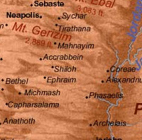 Map of Ancient Ephraim
