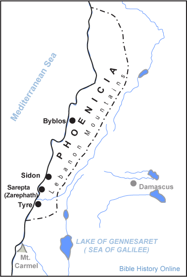 Map of Ancient Phoenicia 