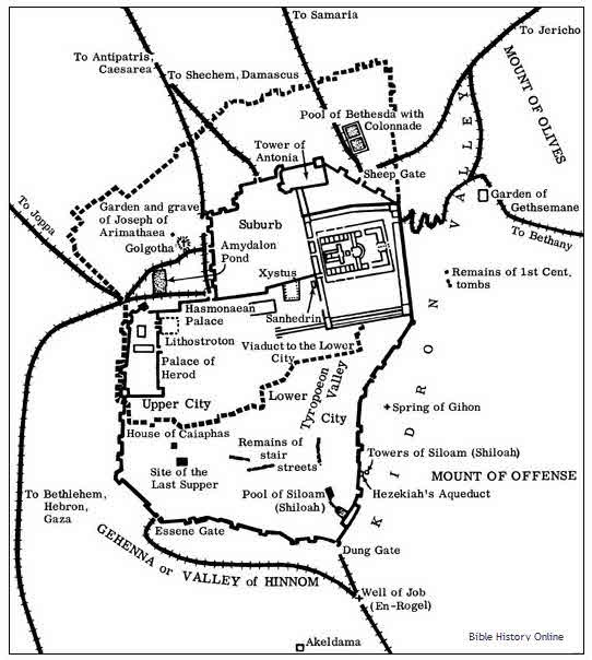 Sketch of First Century Jerusalem