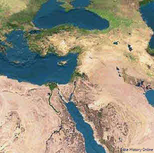 Satellite Map of the Ancient Near East