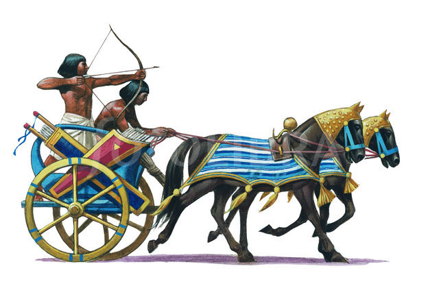 Egyptian War Chariot Illustration