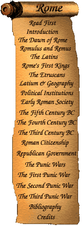 The History of Rome - Table of Contents