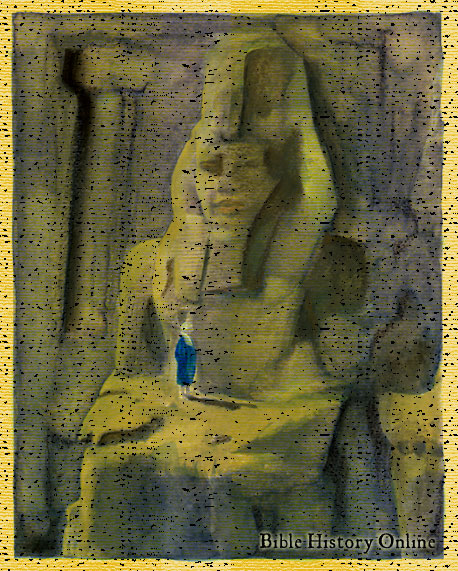 Colossal Statue of Rameses II at Abu-Simbel