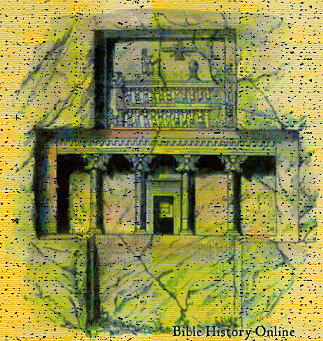 Rock Carved Tomb of Darius Carved into Cliff