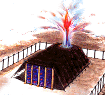 Painting of The Holy Place in the Tabernacle